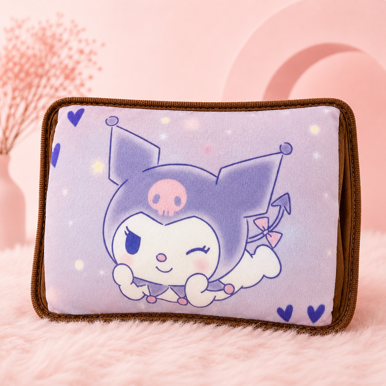 Violet Mischef Bantal Penghangat Elektrik Lucu Karakter Ungu - PEYUKK.ID