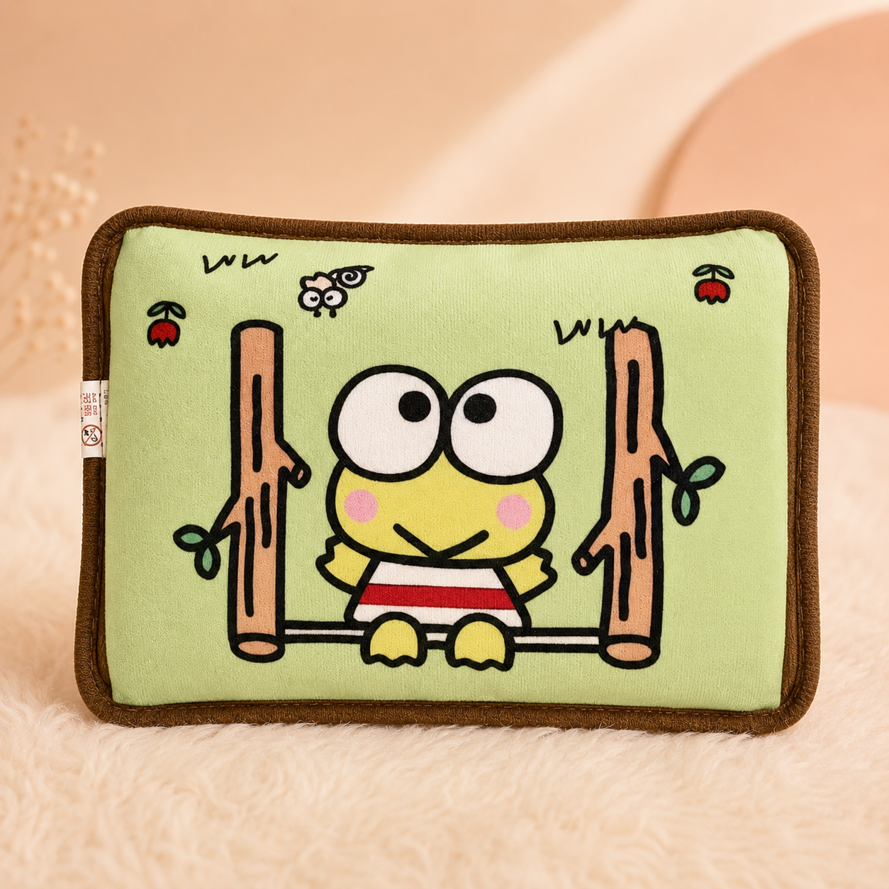 Keroppi Bantal Penghangat Lucu Karakter Sanrio Kawaii Katak - PEYUKK.ID