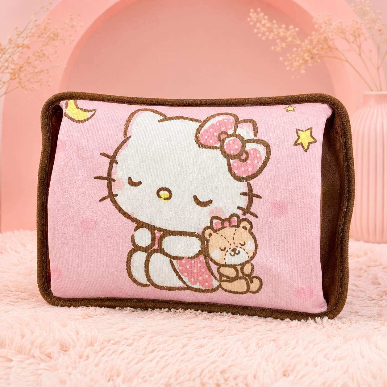 Kitty Bantal Penghangat Lucu Karakter Kucing Manis - PEYUKK.ID