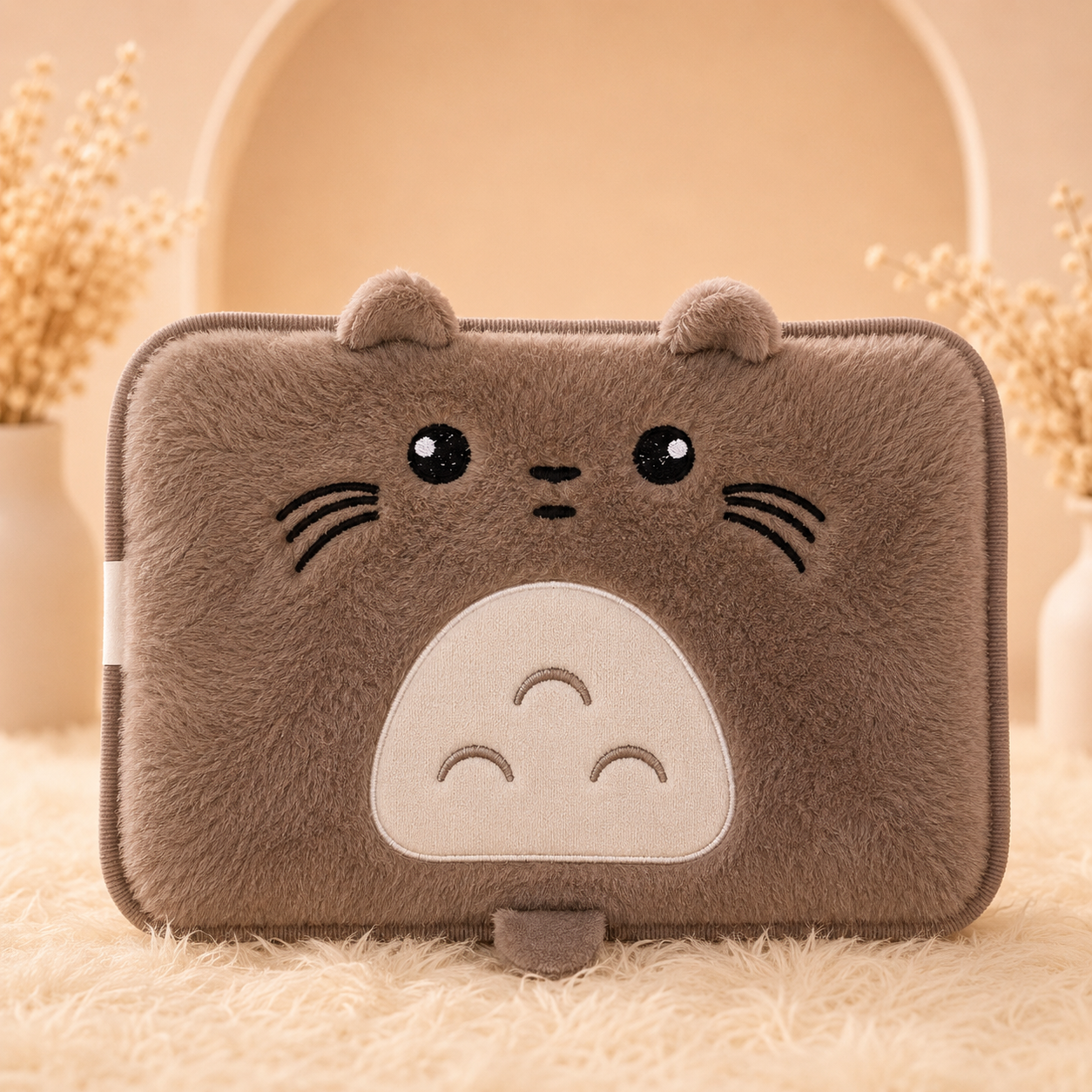 Bunny Chocho Bantal Penghangat Lucu Karakter Kelinci Coklat - PEYUKK.ID