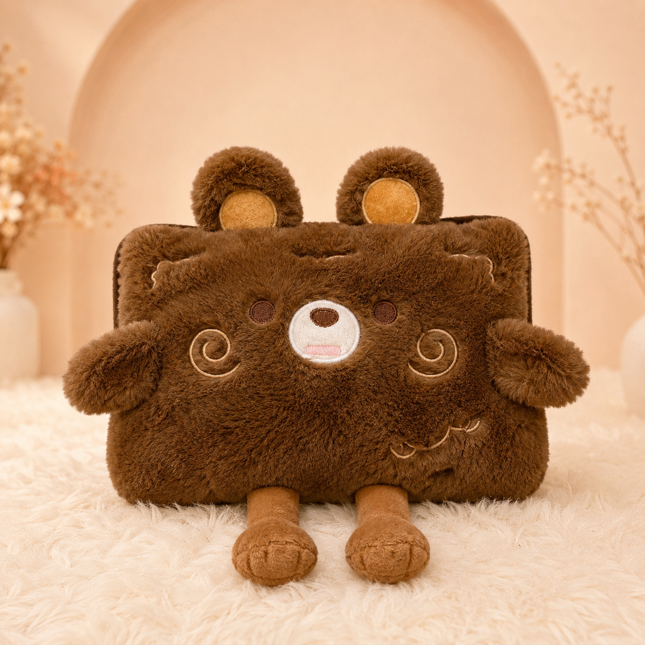 Little Bear Bantal Penghangat Lucu Karakter Beruang Kecil Menggemaskan - PEYUKK.ID