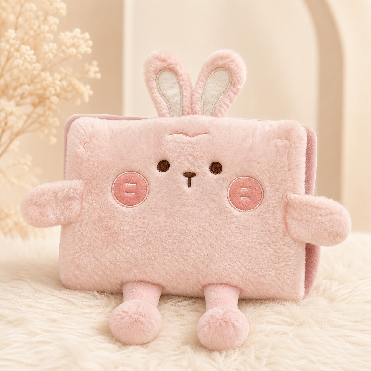 Little Bunny Bantal Penghangat Lucu Karakter Kelinci Kecil - PEYUKK.ID