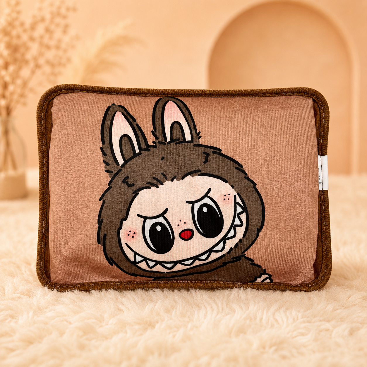 Labubu Bantal Penghangat Lucu Karakter Pop Mart Viral Trending - PEYUKK.ID